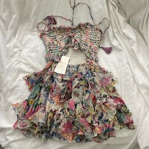 NWT rococo sand Lelia mini dress size small